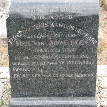 HOUWELINGEN Dirk, van 1880-1946