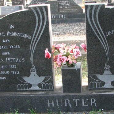 HURTER Johannes Petrus 1892-1973 &amp; Johanna Catherina 1900-1954