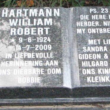 HARTMANN William Robert 1924-2009