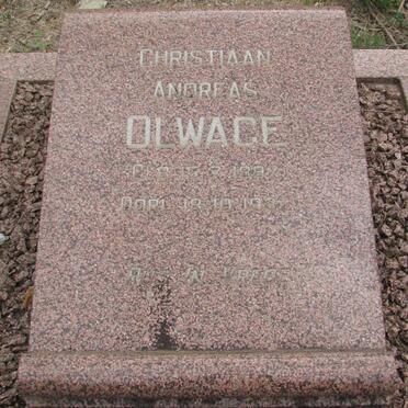 OLWAGE Christiaan Andreas 1897-1937