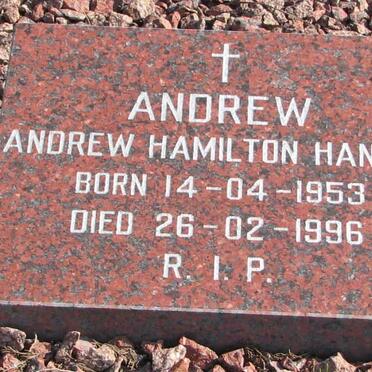 HANNAH Andrew Hamilton 1953-1996