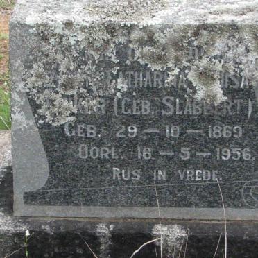 JONKER ? Catharina Louisa nee SLABBERT 1869-1956