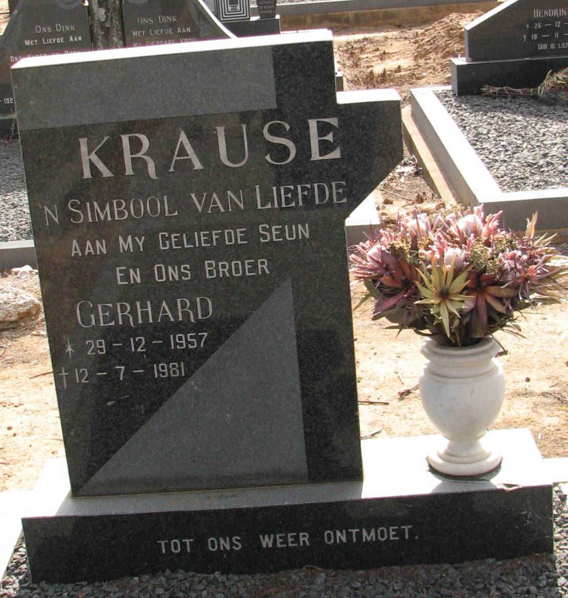 KRAUSE Gerhard 1957-1981
