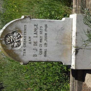 LANGE B.J., de 1875-1946 &amp; E.S. 1878-1960