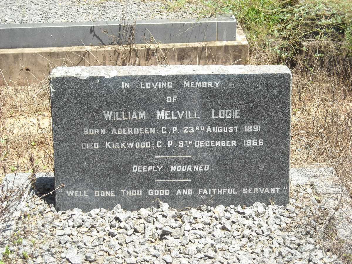LOGIE William Melvill 1891-1966 &amp; Dorothy TUCKER 1892-1988