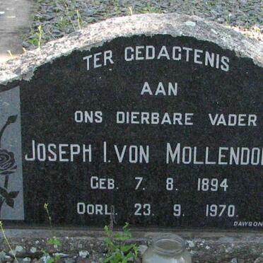 MOLLENDORFF Joseph I., von 1894-1970