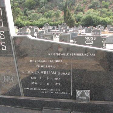 MOSS Frederick William 1947-1978