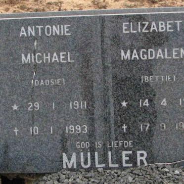 MULLER Antonie Michael 1911-1993 &amp; Elizabeth Magdalena 1911-1995