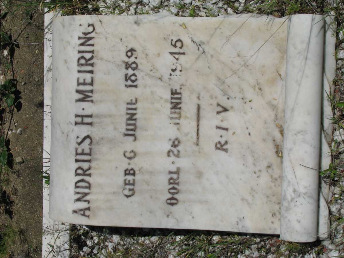 MEIRING Andries H. 1889-1945