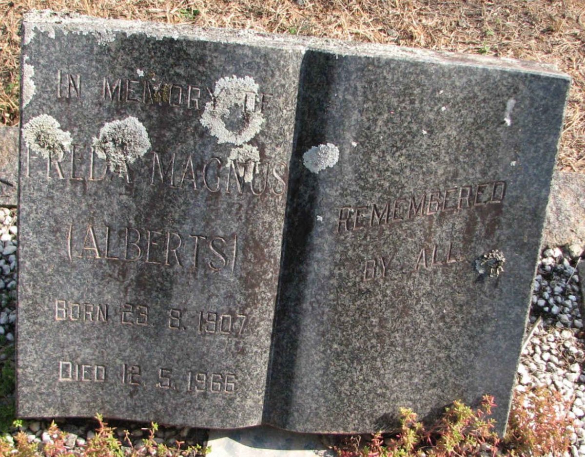 MAGNUS Freda nee ALBERTS 1907-1966