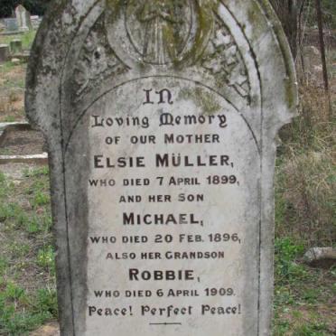 MULLER Elsie -1899 :: MULLER Micheal -1896 :: MULLER Robbie -1909
