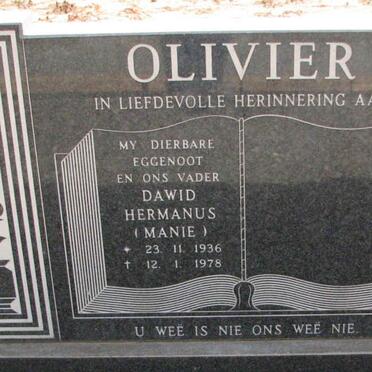 OLIVIER Dawid Hermanus 1936-1978