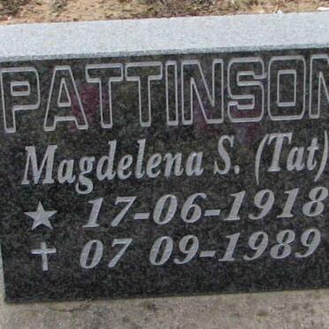 PATTINSON Magdalena S. 1918-1989