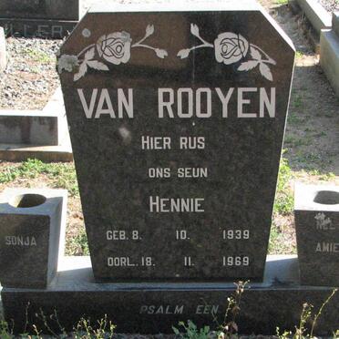 ROOYEN Hennie, van 1939-1969