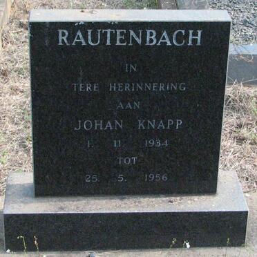 RAUTENBACH Johan Knapp 1934-1956