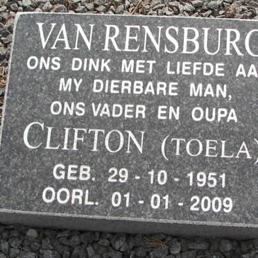 RENSBURG Clifton, van 1951-2009
