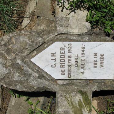 RIDDER G.J.H.,  de 1923-1942