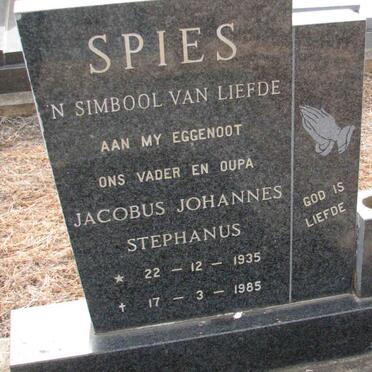 SPIES Jacobus Johannes Stephanus 1935-1985