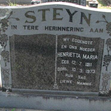 STEYN Henrietta Maria 1911-1973