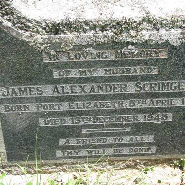 SCRIMGEOUR James Alexander 1879-1943