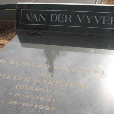 VYVER Pieter Barendse, van der 1931-1997