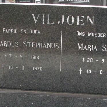 VILJOEN Gerhardus Stephanus 1918-1976 &amp; Maria S. 1919-1984