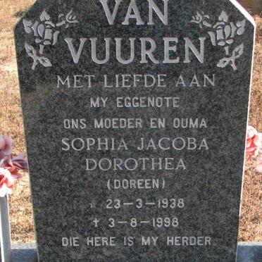VUUREN Sophia Jacoba Dorothea, van 1938-1998