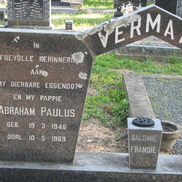 VERMAAK Abraham Paulus 1946-1969