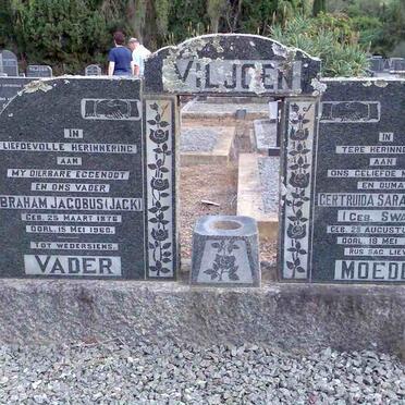 VILJOEN Abraham Jacobus 1876-1960 &amp; Gertruida Sara Wilhelmina SWART 1885-1963