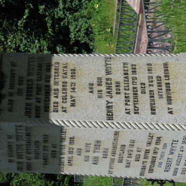 WHYTE John Forbes 1881-1900 :: WHYTE Henry James 1888-1915