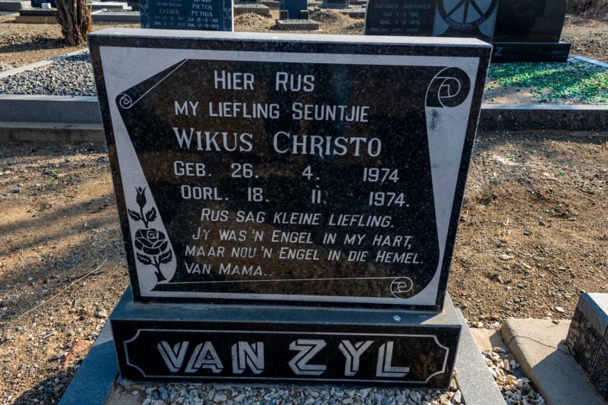 ZYL Wikus Christo, van 1974-1974