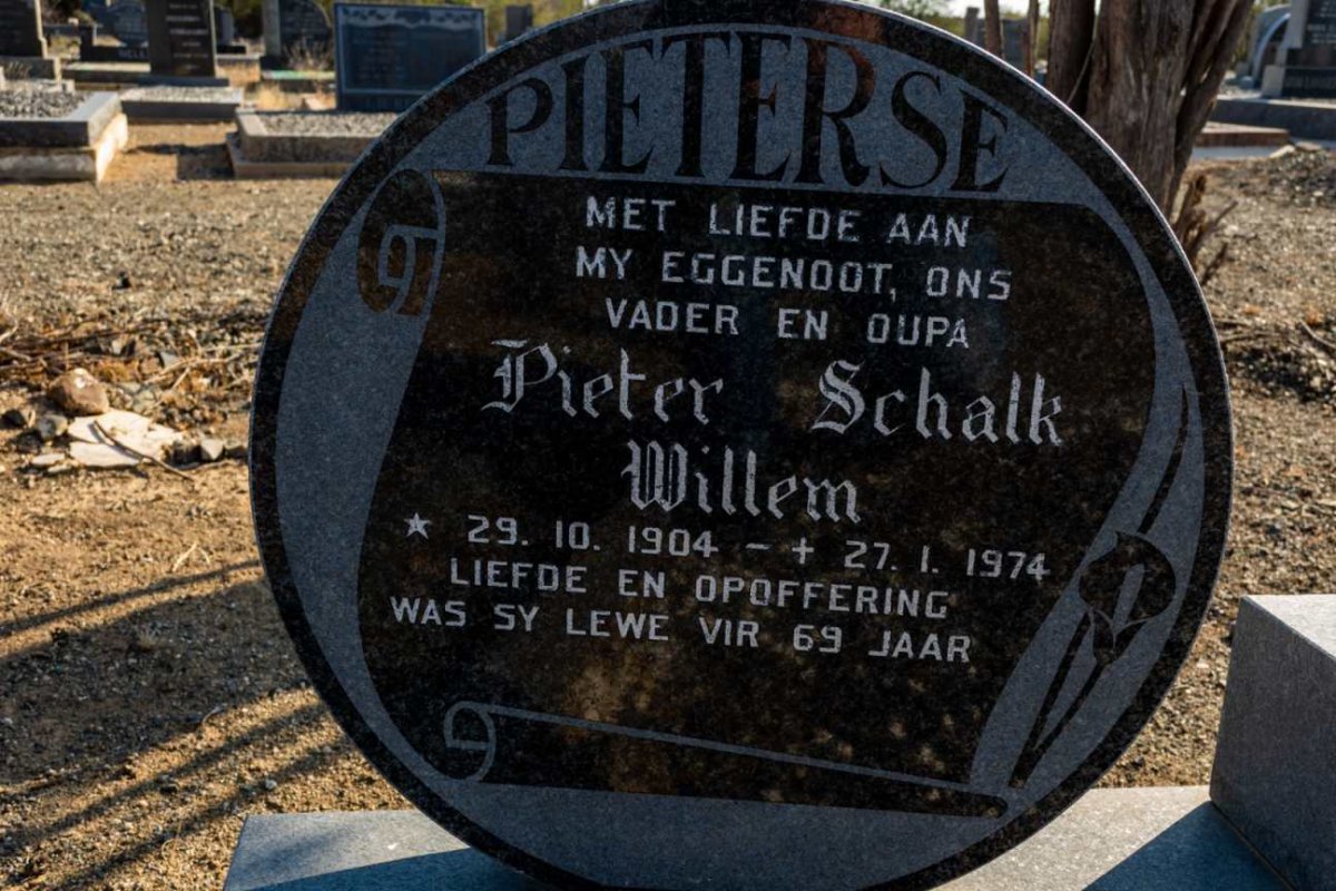 PIETERSE Pieter Schalk Willem 1904-1974