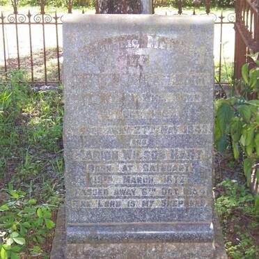 HART Joseph William 1863-1943 &amp; Marion Wilson 1872-1954