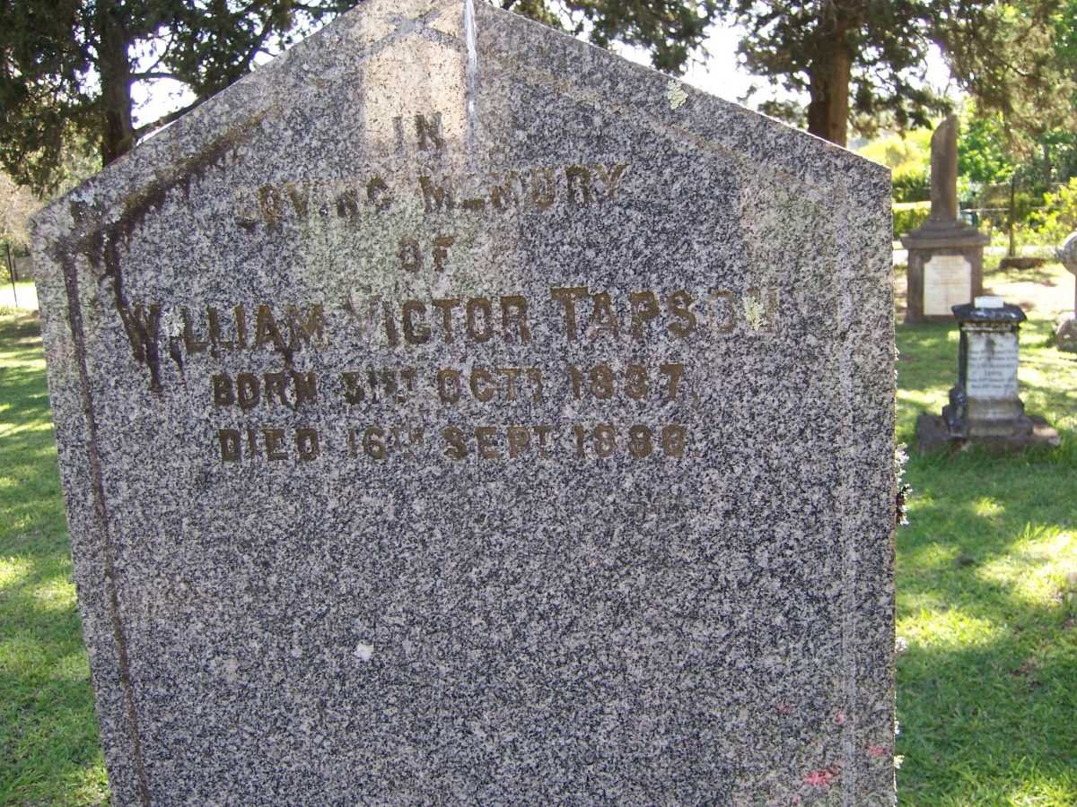 TAPSON William Victor 18?7-1888