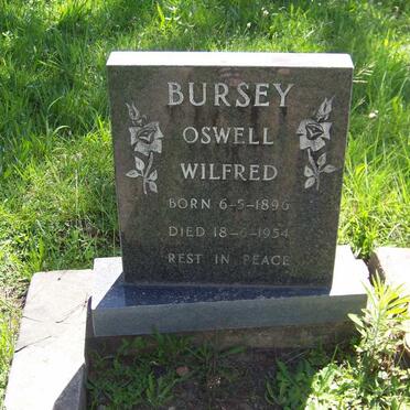 BURSEY Oswell Wilfred 1896-1954