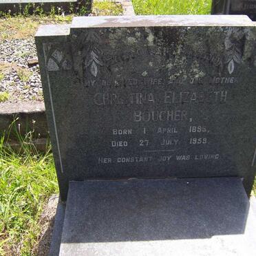 BOUCHER Christina Elizabeth 1898-1959