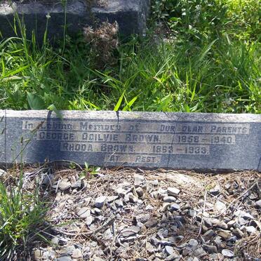 BROWN George Ogilvie 1858-1940 &amp; Rhoda 1853-1938