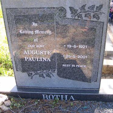 BOTHA Auguste Paulina 1921-2001