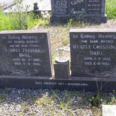 BRILL Sydney Frederick 1892-1966 &amp; Myrtle Constance 1895-1983
