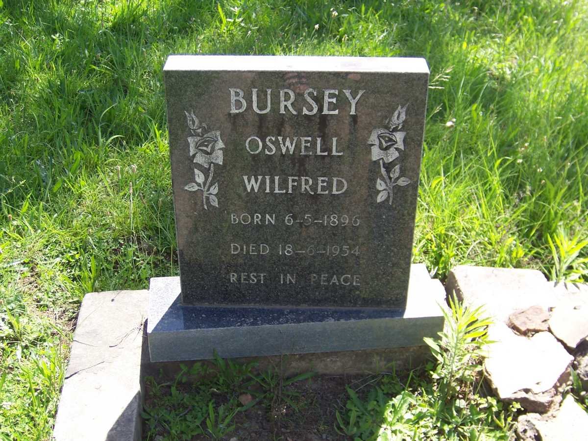 BURSEY Oswell Wilfred 1896-1954