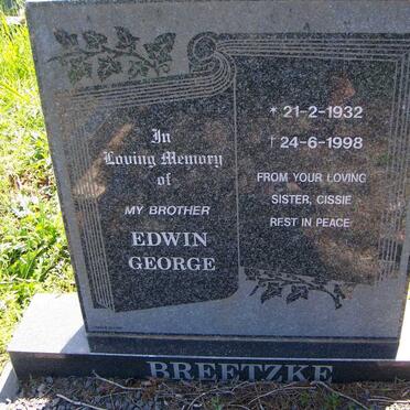 BREETZKE Edwin George 1932-1998