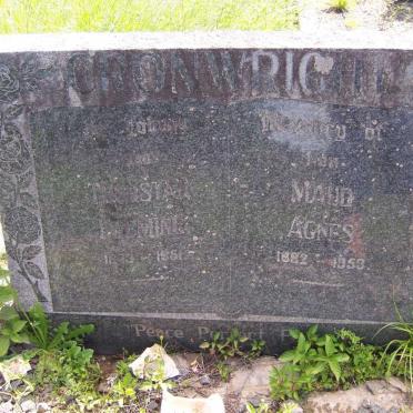 CRONWRIGHT Thurstan Fleming 1873-1951 &amp; Maud Agnes 1882-1953