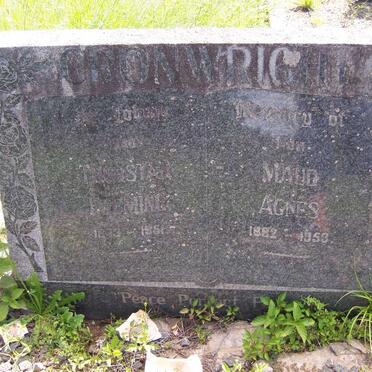 CRONWRIGHT Thurstan Fleming 1873-1951 &amp; Maud Agnes 1882-1953