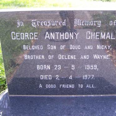 CHEMALY George Anthony 1959-1977