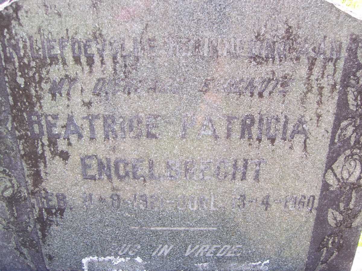 ENGELBRECHT Beatrice Patricia 1921-1960