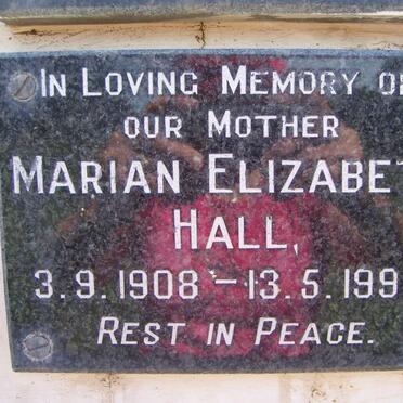 HALL Marion Elizabeth 1908-1996