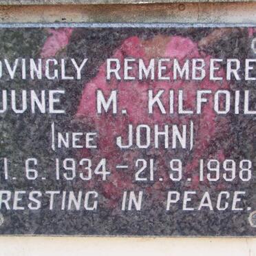 KILFOIL June M. nee JOHN 1934-1998
