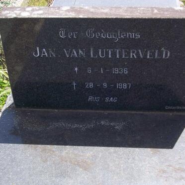 LUTTERVELD Jan, van 1936-1987