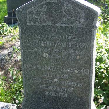 MURRAY James Alexander Fossey -1933 &amp; Hannah Elizabeth -1929