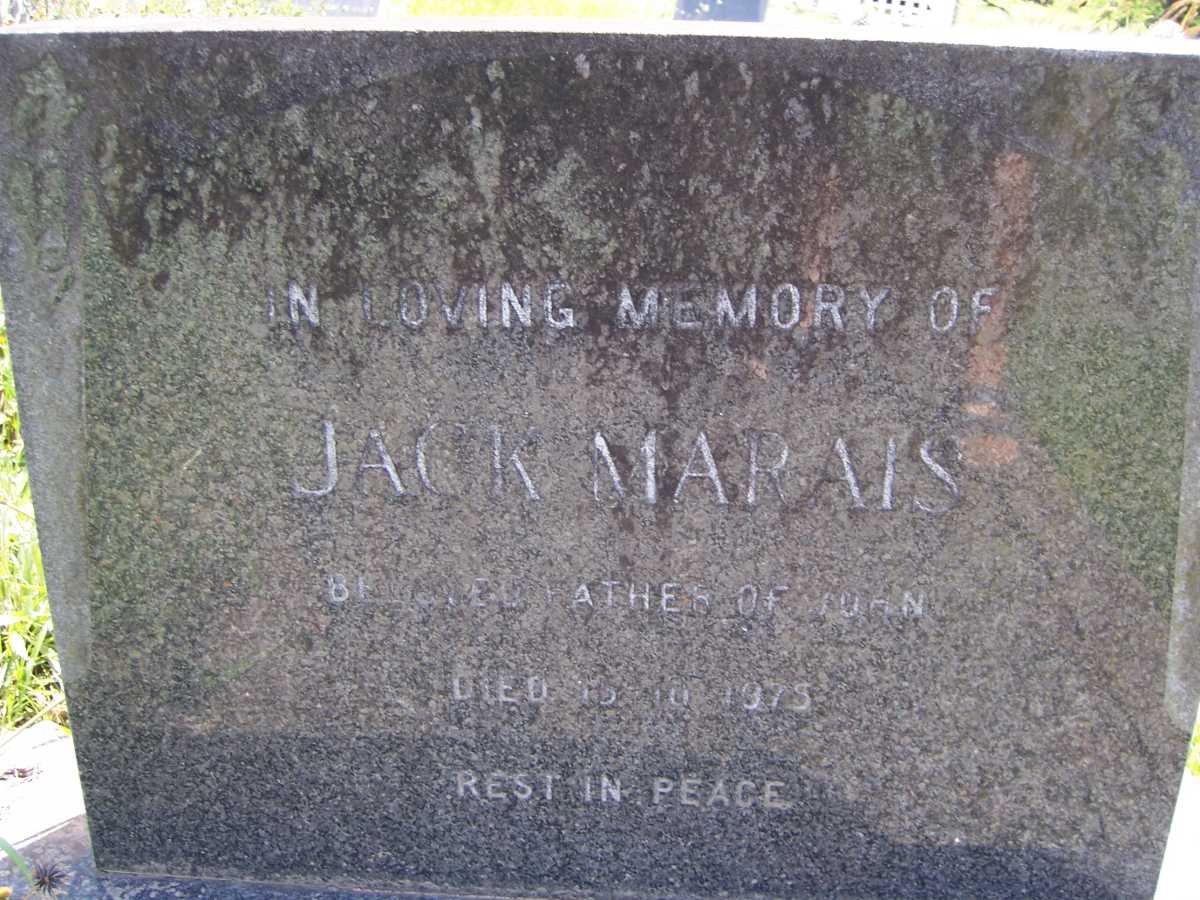 MARAIS Jack -1975